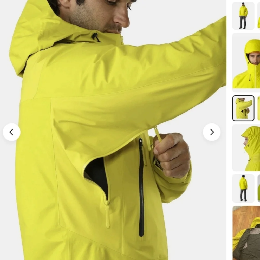 ARC'TERYX Beta SL Hybrid Mens Jacket GORE-TEX Lichen Neon Yellow - XL